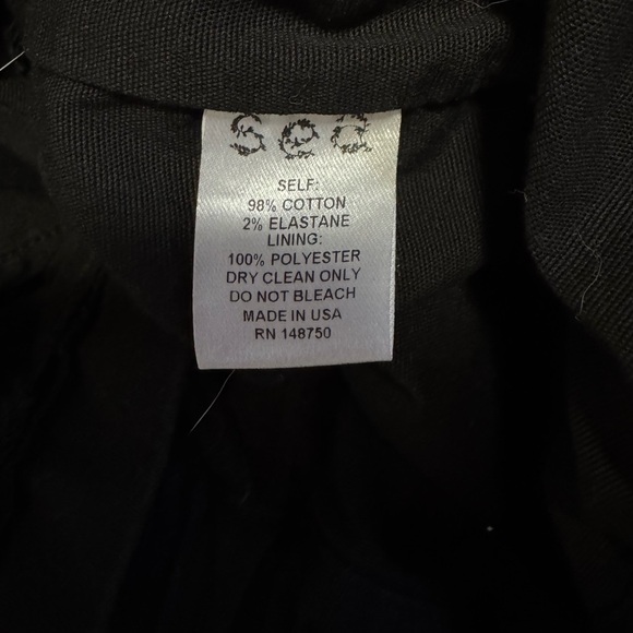 Sea NY Scout Twill Tie Waist Utility Pants Black Size 4 - Picture 14 of 14